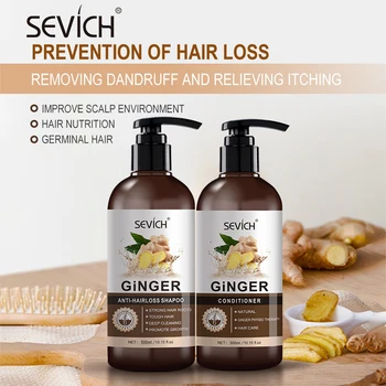 

Sevich 500ml Ginger Shampoo Anti Hair Baldness Anti Hair Loss Dandruff Black Hair Shampoo Help For Hair Growth Products