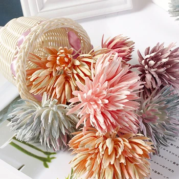 

6 Pieces Vason Artificial Greenery Pine Branch Home Wedding Decoration DIY Christmas Party Garland Vase Fake Flower Decoration