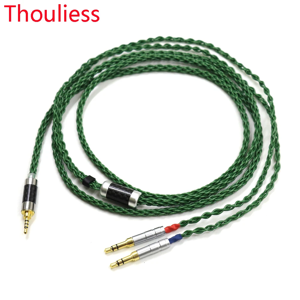 

Thouliess Balanced 4 Pin Xlr 4.4 2.5mm Earphone Cable For Dual 3.5 SONY Z7 Denon AH D600 D7100 d7200 d5200 Headphone DIY