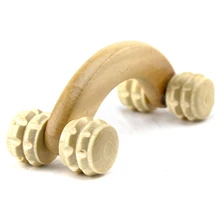 Удобные плечи тела деревянный прочный унисекс изгиб ручка массажный ролик мышцы Релакс назад классический резной домашний ручной