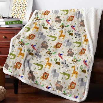 

Africa Indian Elephant Bedspread Coverlet Blankets Fleece Throw Cover Wrap Personalized Thick