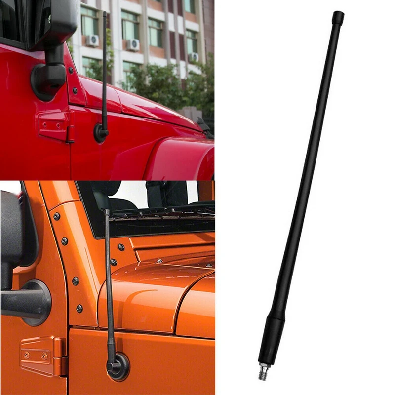 13 дюймов AM FM радио антенна для Jeep Wrangler JK JL 2007- Прочный Ридж