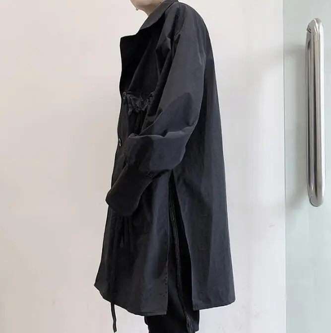 M-XL! Новинка весны, Мужская тонкая ветровка с необычной длиной, Молодежная куртка