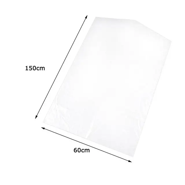 Clothes Dust Cover 2.2 Silk Coat Suit Transparent Plastic Pocket Dry Bags Cleaner Hanging Proof Moisture Disposable Waterpr G8Q3 60X150cm