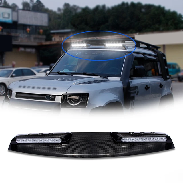 Real Carbon Fiber Top Light Luggage Rack Off-road Adventure Light For Land  Rover Defender 2020 2021 Roof Light Bar Pod - Body Kits - AliExpress