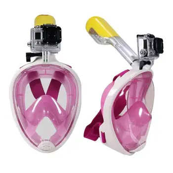 

Diving Mask For GoPro Camera Snorkel Mask Underwater Anti Fog Full Face Snorkeling Diving Mask For Swimming Spearfishing