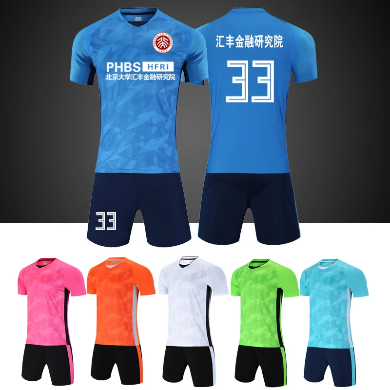 

19/20 Season Creative Mens Children Breathable Blank Soccer Jersey Uniforms Kit Football Game Sport Suits Customize