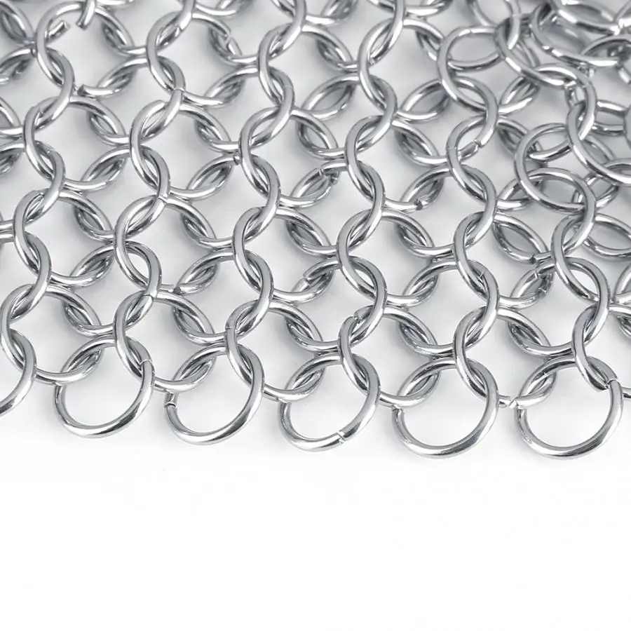 Прочная нержавеющая сталь Chainmail чистая кастрюля щетка кухонный горшок Сковорода очиститель губка сковорода духовки чистящий инструмент простой в использовании