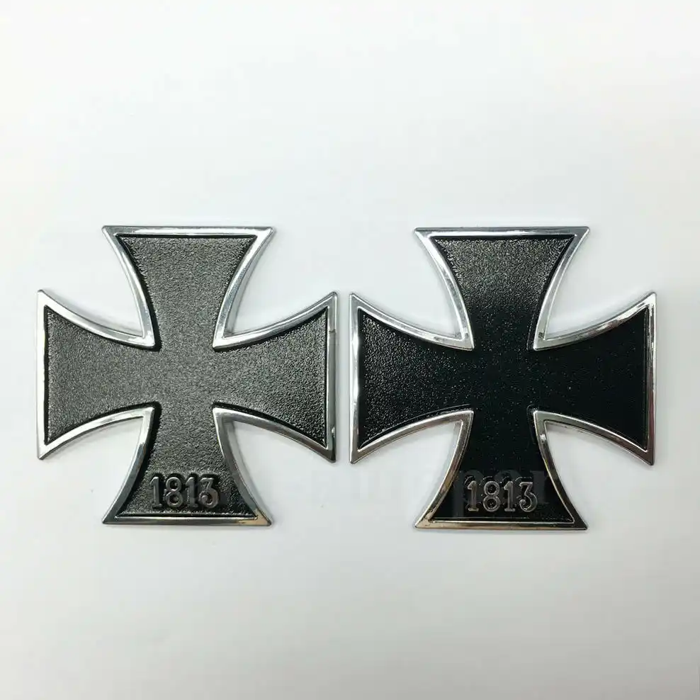 Noizzyマルタ十字ho名誉鉄十字勲章バッジ車のエンブレム自動車オートバイステッカー3d金属クローム黒チューニング車スタイリング Motorcycle Sticker Car Emblemblack Chrome Aliexpress