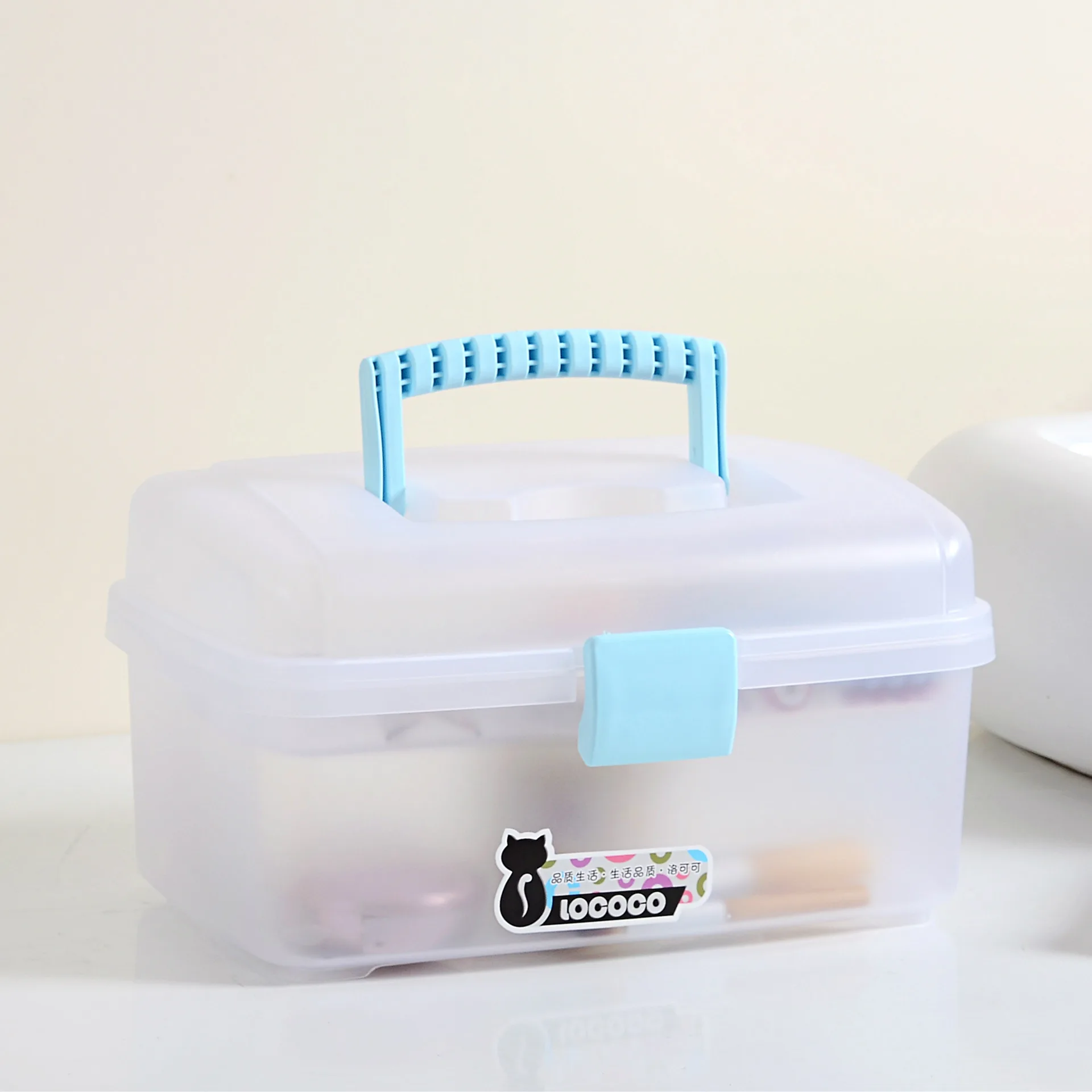 Портативный медицинский шкаф домашний ящик для хранения ручной медицинский мешок пластиковое Медицинское использование маленькая коробка подарочная Настройка аптечка