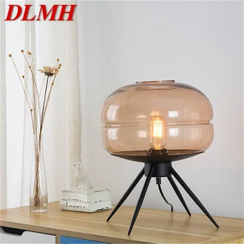 

DLMH Modern Table Lamp Design Nordic Art Glass LED Desk Light Creative Decorative for Home Bedroom Living Room Office