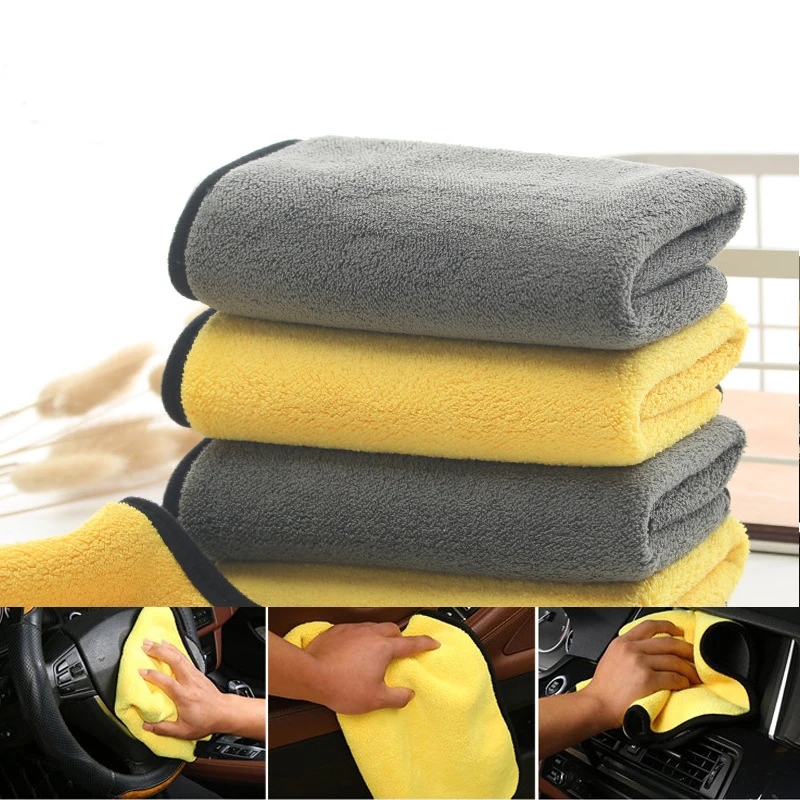 Microfiber Cleaning Towel 1/3pcs Micro Fiber Wash Towels Extra Soft for Car  Home Cleaning Drying Cloth Car Wash Rags 40x40CM - AliExpress