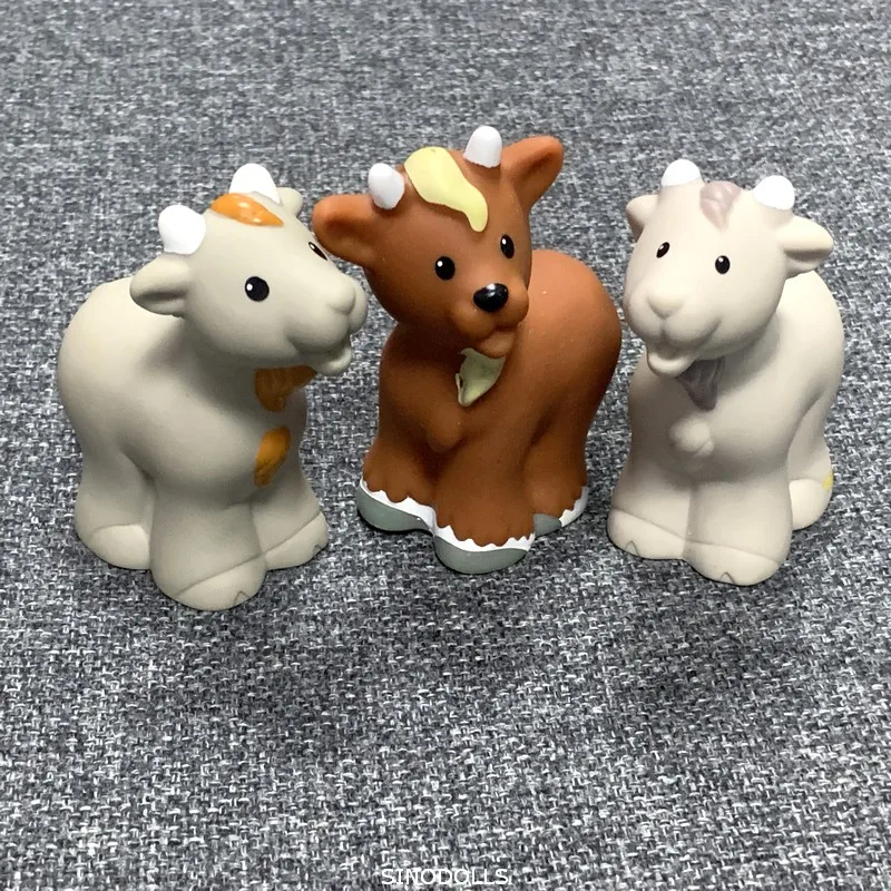 3 шт./компл. Фишер Коза фигурка ферма животные куклы игрушки Детский развивающий