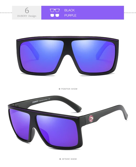 Occhiali Da Sole DUBERY Polarizzati Sportivi – Lenti Avvolgenti Quadrate, Antiriflesso UV400