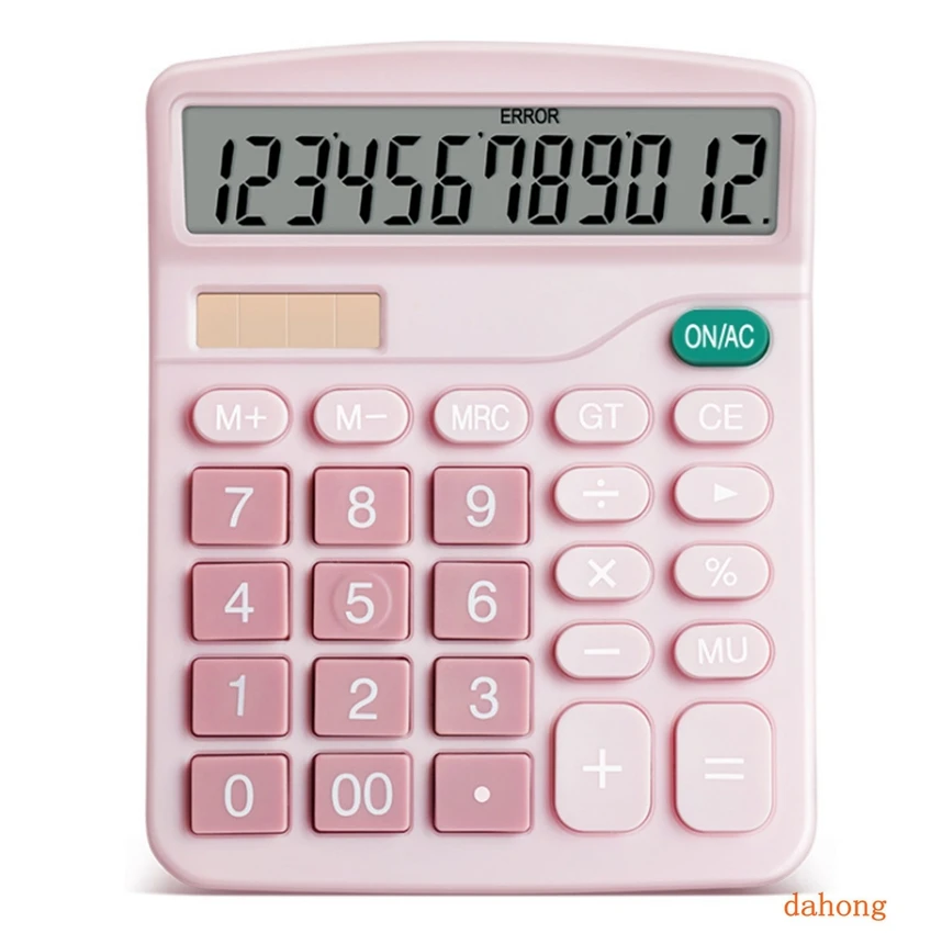 

12 digit display calculator for financial office color solar business calculator