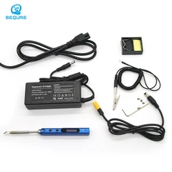 Sequre – Mini Station de fer à souder électrique intelligente SQ001, 65W, température réglable, Portable, outils de réparation de soudage de bricolage 12 24V 