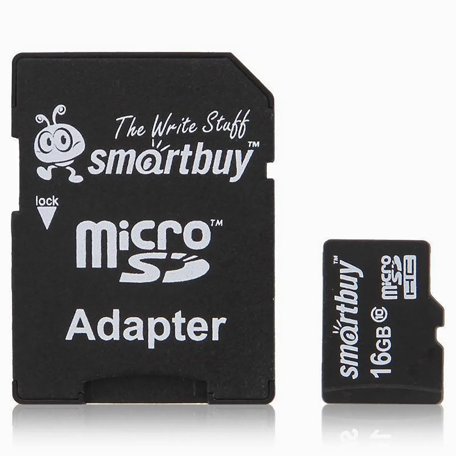 Карта флэш-памяти MicroSD 16 Гб Smart Buy +SD адаптер (class 10) LE | Компьютеры и офис