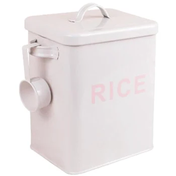 

Pet Food Storage Barrels, Iron Sheet Material 4-5L Capacity Sealed Jars, Pest Control and Moldproof Dog Cat Food Cans