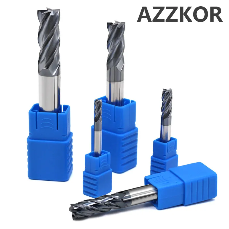 Фреза из вольфрамовой стали с покрытием сплава инструмент для ЧПУ maching EndMill AZZKOR