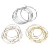 50Pcs/Lot Hoops Earrings Circle Earwire Jewelry Findings Wires Hoops Earrings Supplies DIY Jewelry Making Accessories ► Photo 1/6