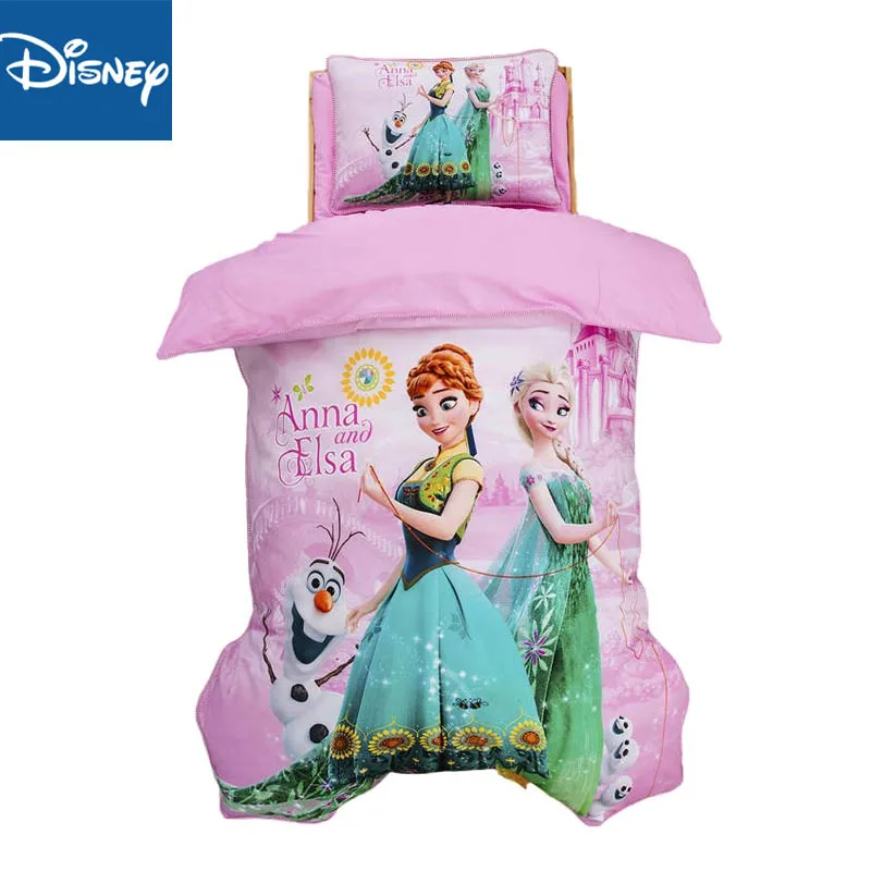 

Комплекты постельного белья для детского сада Disney, детский хлопковый комплект из трех предметов для детей ростом 120x150 см, домашний текстиль, бесплатная доставка, скидка