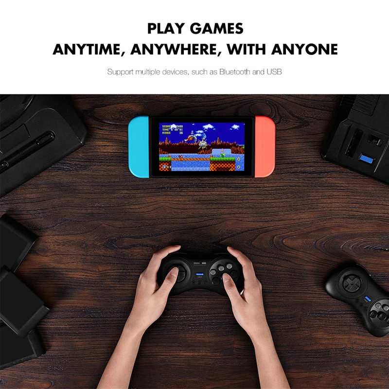 8BitDo   е Ʈѷ, ٵ ġ PC MAC  ӿ,  ׽ý ް ̺ ŸϿ, M30, 2.4G