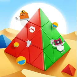 Mg pyraminx velocidade profissional cubo mágico 3x3x3 quebra cabeça cubo crianças presente 3x3 antiestresse educacional cubo magico brinquedos para crianças