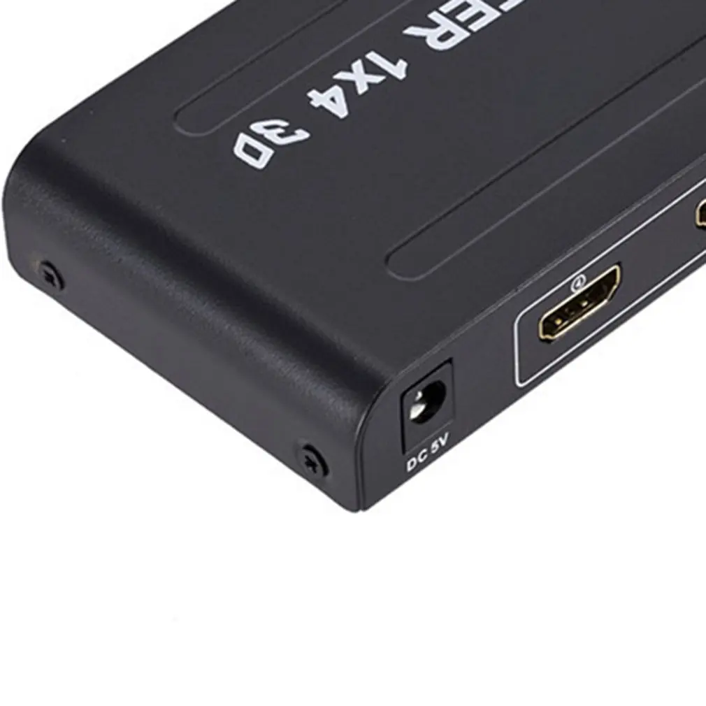1080p 4 Way HD концентратор 3d HDMI сплиттер 1x4 усилитель коммутатор для HDTV конвертер для HDTV адаптер концентратор ретранслятор