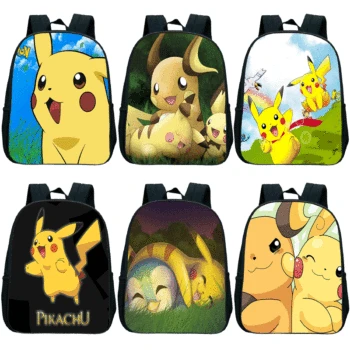

Pokemon Pikachu Kids Bookbags School Bags for Girls Cartoon Backpack Boys College Backpacks Kids School Bag Pikachu Backpack
