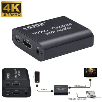 

1080P 4K HDMI Video Dongle Record Live Streaming Broadcast Loop Out Device HDMI To USB 2.0 Video Card