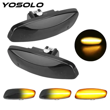 

YOSOLO 1 Pair For Peugeot 308 207 3008 5008 LED Car Dynamic Side Marker Blinker Light Turn Signal Light Signal Lamp