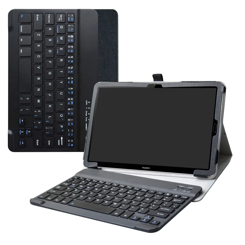 Чехол для планшета 10," huawei MediaPad M6 10,8 Съемная клавиатура Bluetooth, портативный складной Стенд PU кожаный чехол