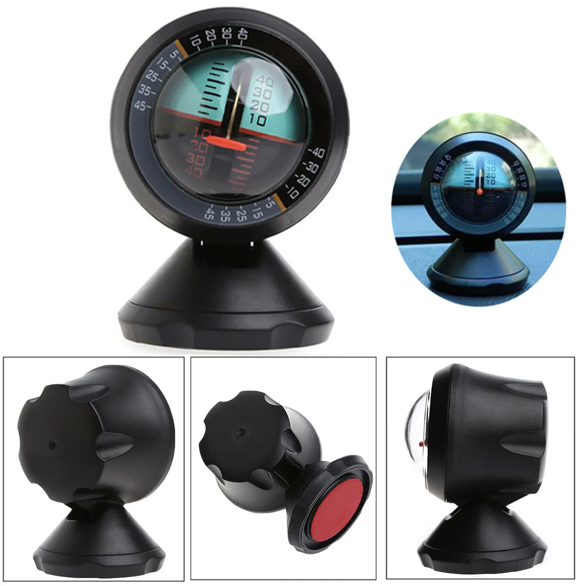 Car Measure Tool Compass Vehicle Inclinometer Slope Measure Inclination
