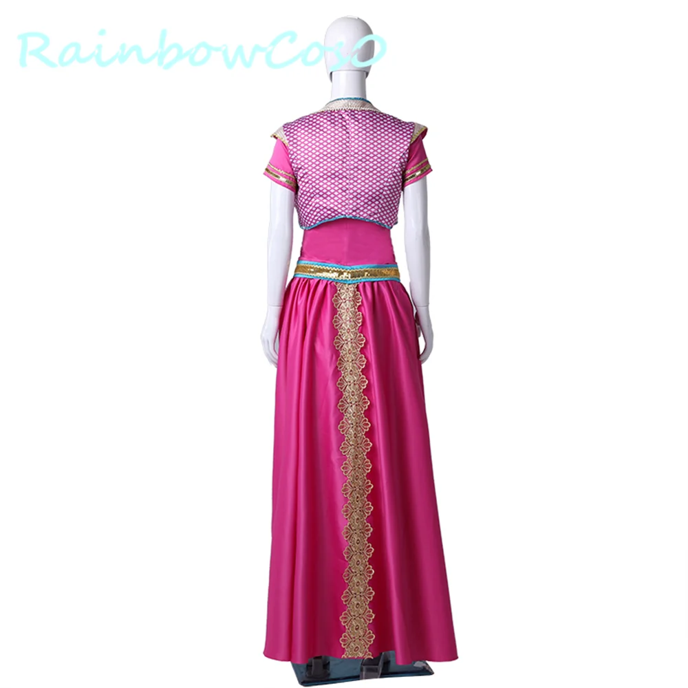 RainbowCos0 Косплэй костюм Аладдин, жасмин платье принцессы форма аниме Хэллоуин Рождество