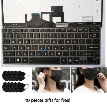 

US English Layout Backlit Keyobard w/Frame for Toshiba Z30-A Z30T-B Z30 Series