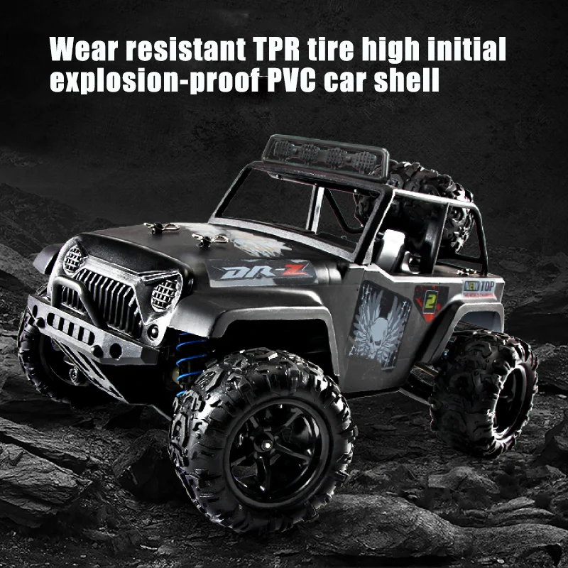 

1:18 Scale RC Off Road Truck High Speed Remote Control Car for Kids Adults 4WD 2.4G Toy Truck S7JN