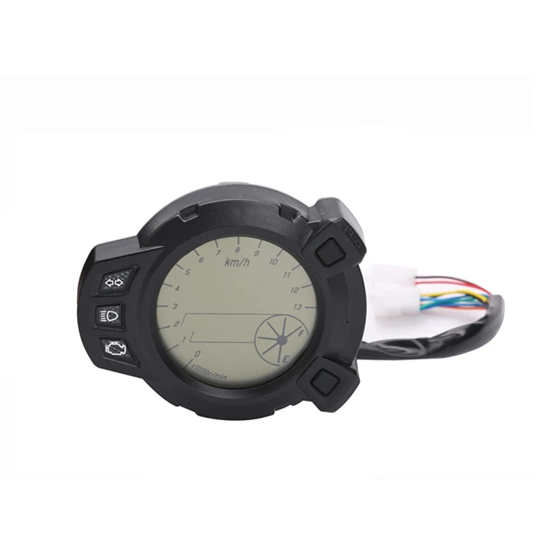12V LCD Motorcycle Digital Speedometer Tachometer 10000 RPM 7 Color Speedometer for Yamaha Zuma BMK X125 YW125 for Yamaha BWS