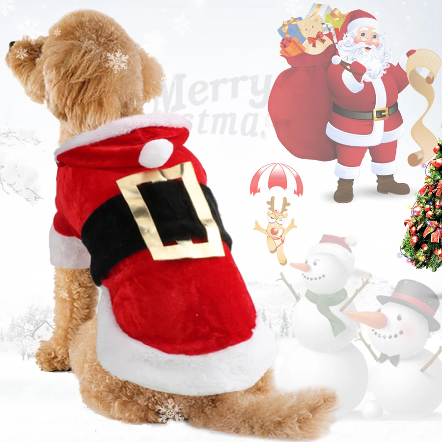 New Christmas Costume Pet Dog Clothes For Small Dogs Puppy Santa Dog