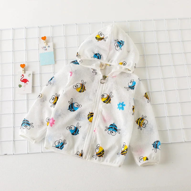 

Men And Women Children's Sun Protection Clothing Cartoon Breathable Coat Tops 19 Summer Wear New Style Childrenswear 3-8-Year-Ol