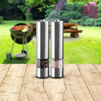 

Restaurant Electric Pepper Grinder Bar Cafe Tool Stainless Steel Spice