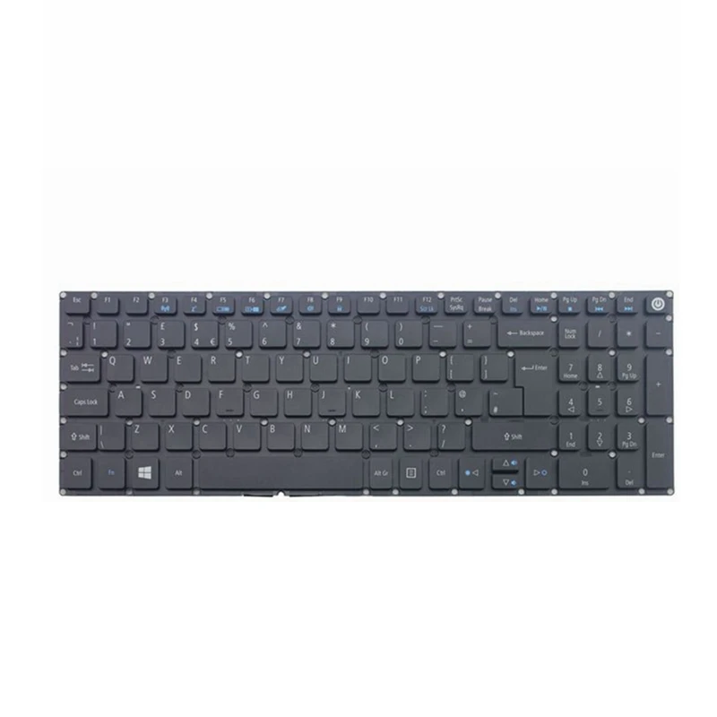 Клавиатура UK GB для Acer aspire E5-522 E5-532 E5-573 E5-722 E5-575 E5-523 E5-552 V5-591G с подсветкой