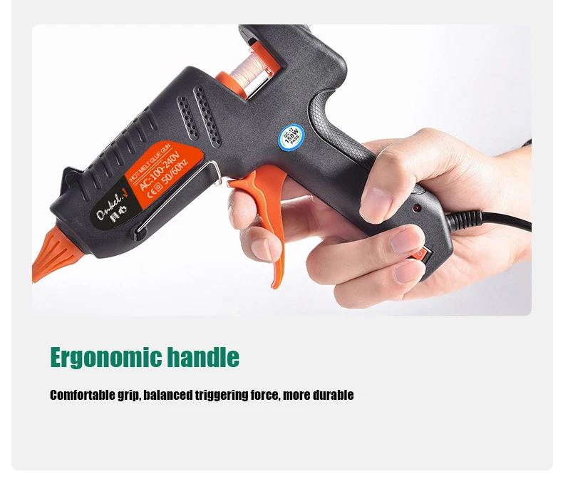 100W 150W  Hot Melt Glue Gun  for Home DIY Industrial Manufacture Use 11mm Glue Sticks Pure copper nozzle