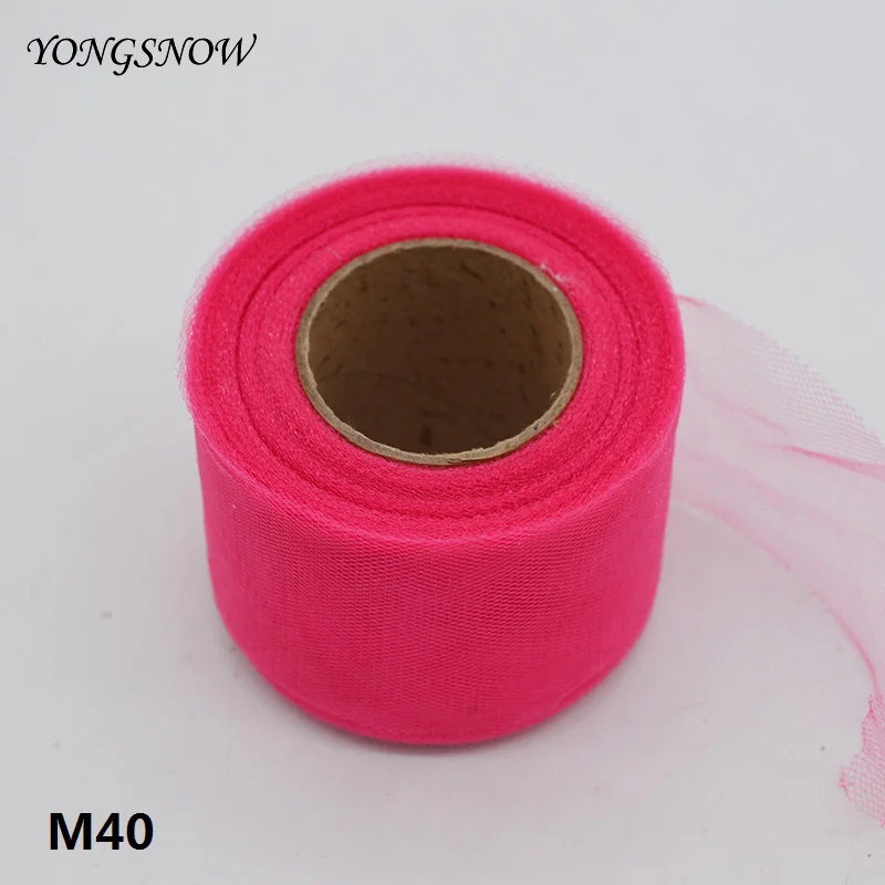 M40 25 ярд, 5 см, фатиновая юбка-пачка из блестящей прозрачной органзы с прозрачной сеткой «сделай сам» для девочек подарок, аксессуары для свадебной вечеринки - Цвет: M40