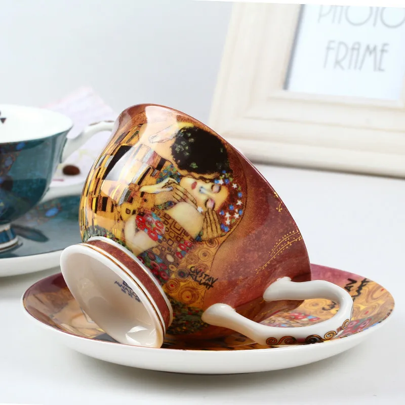 Высококачественный Пномпень креативный Европейский костяной фарфор кофейная чашка костюм простая послеобеденная чайная чашка картины подарок