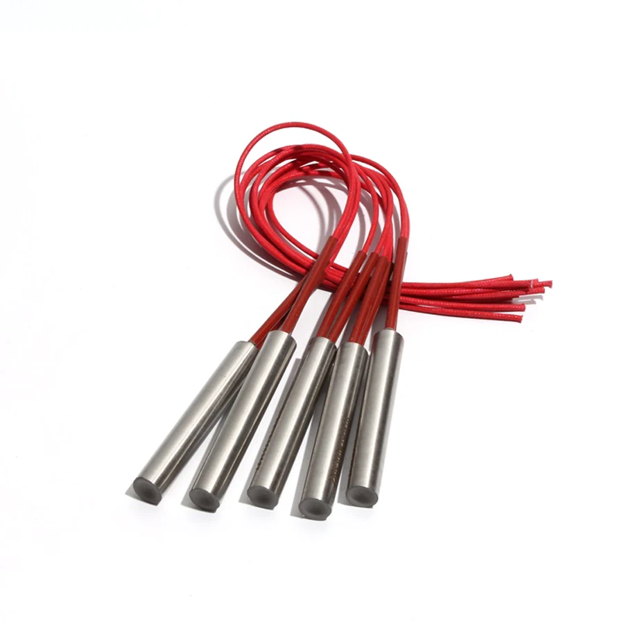 

5PCS 25mm 50~60mm 201SUS Single Head Dual Heating Pipe 110V/220V/380V 310W/320W/340W/360W/370W Heater Element for Water