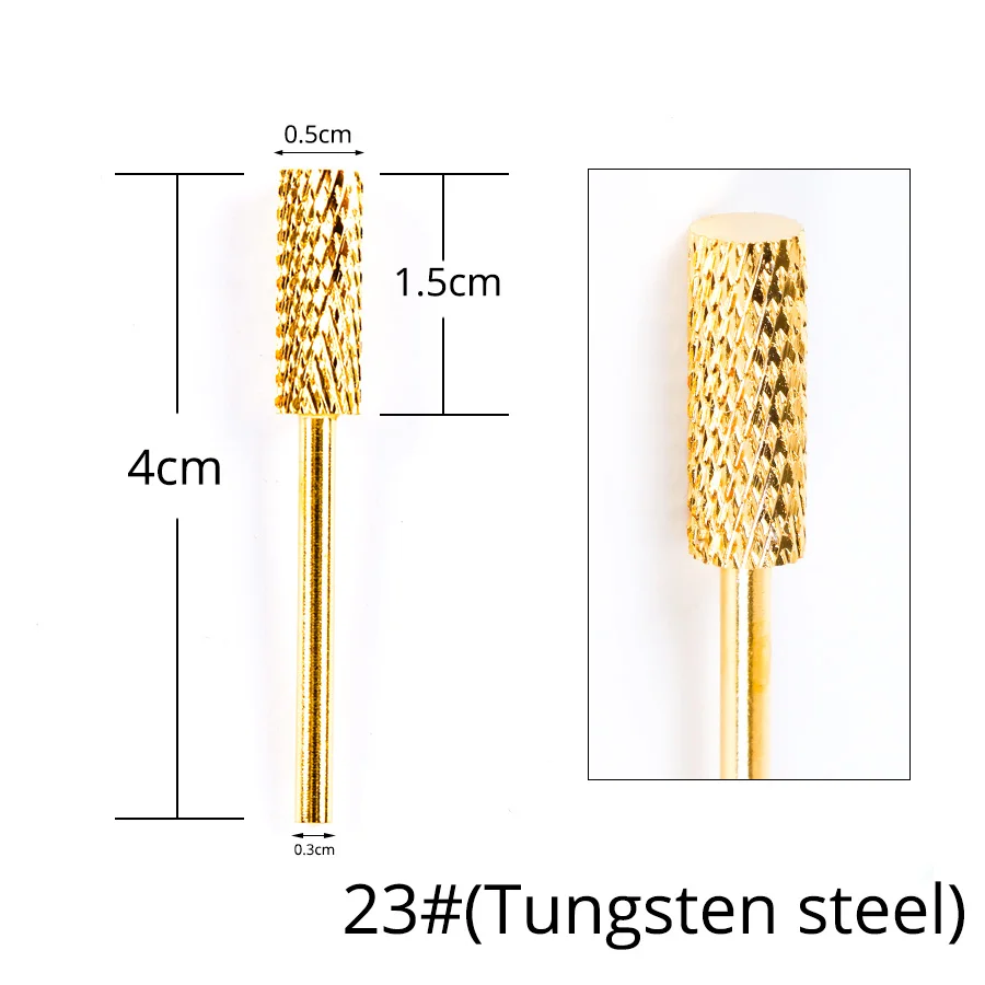 23 Alileader Nail Draill For Electric Drill Ceramic Drill Nail For Nail Art Instrument Safe Cutter For Cutter Manicure - Цвет: 23