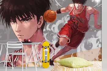 

[Self-Adhesive] 3D Slam Dunk 569 Japan Anime Wall Paper mural Wall Print Decal Wall Murals Belly