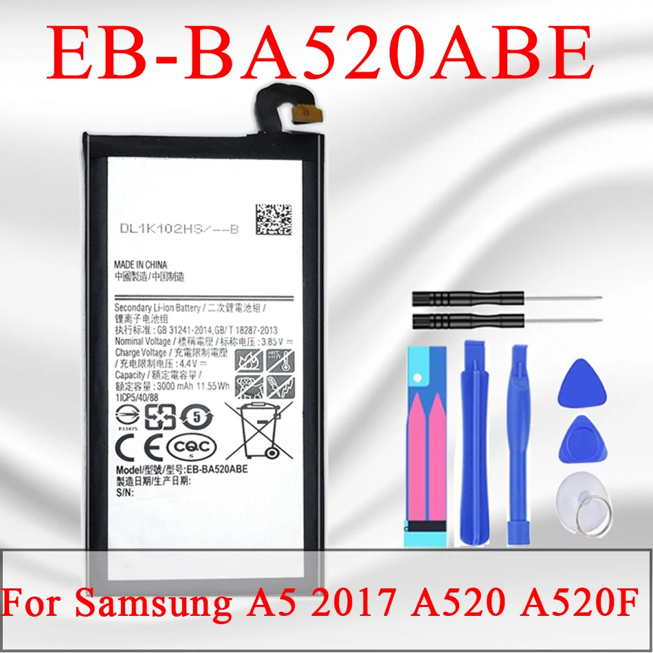 EB-BA520ABE батарея для Samsung GALAXY A5 SM-A520F A520F A7 2016 2015 2017 A9 A9000 A8 A8000 A710 A700 J7 Pro батареи +