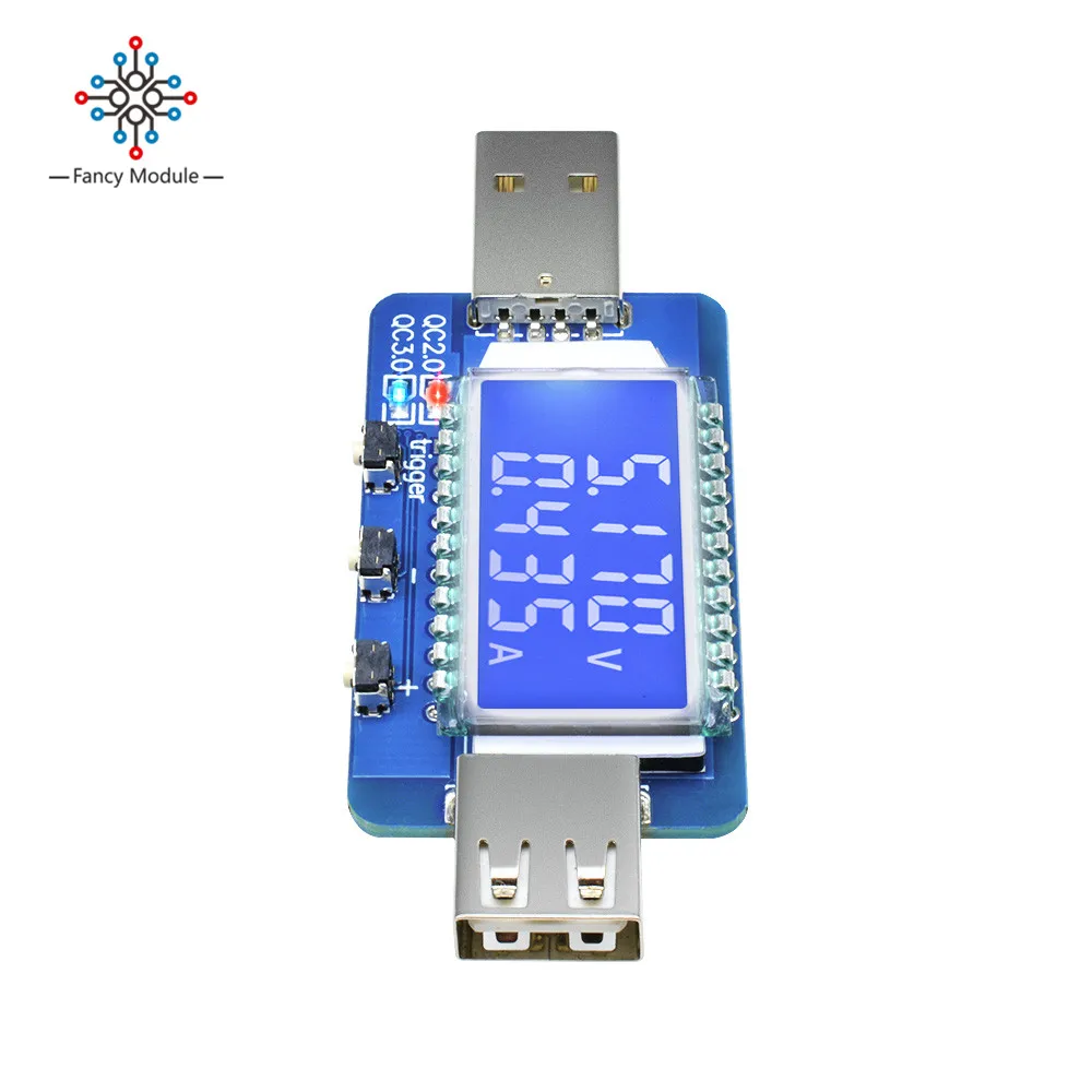Details about   4-28V LCD Display USB Current Voltage Detector Trigger QC2.0 3.0 Tester Meter 