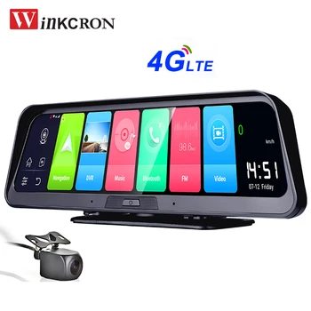 

10 inch 4G Car DVR Camera Rear view Mirror GPS Android 8.1 Full HD 1080P Dash Cam Video Recorder ADAS Parking Monitoring DVR Cam